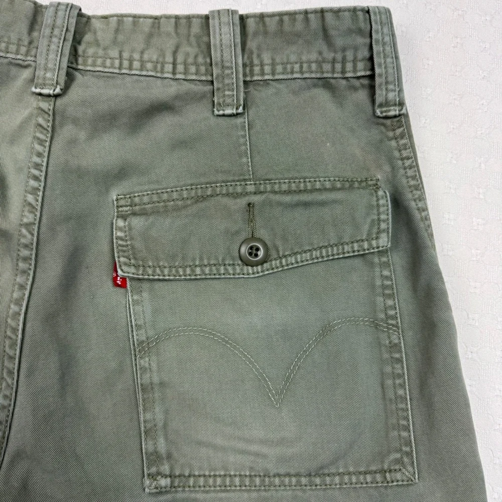 Levis Cargo Pants Utility Gorpcore Men 32x32 (fit 32x30) Green Military Y2K Work